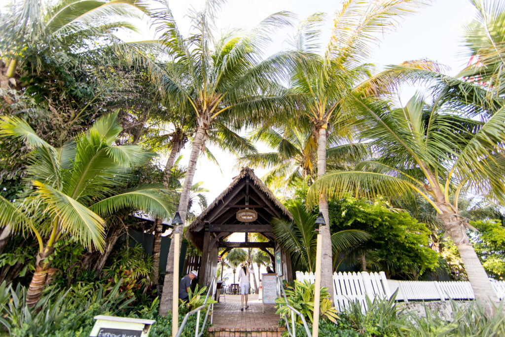Entrance to the Square Grouper Tiki Bar on the Fort Pierce Inlet